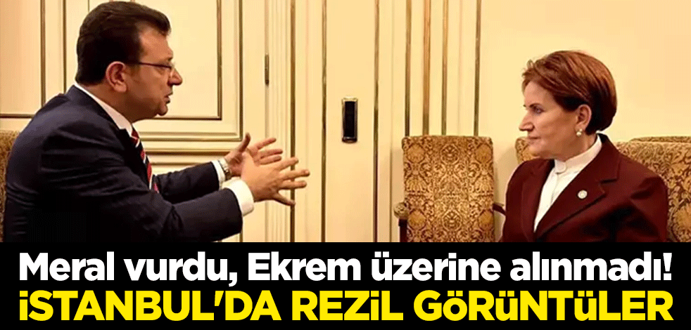 Meral vurdu, Ekrem üzerine alınmadı! İstanbul'da rezil görüntüler