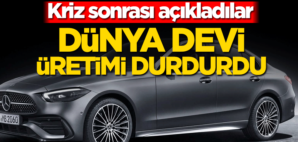 Mercedes'in çatı şirketi Daimler yeni karara imza attı