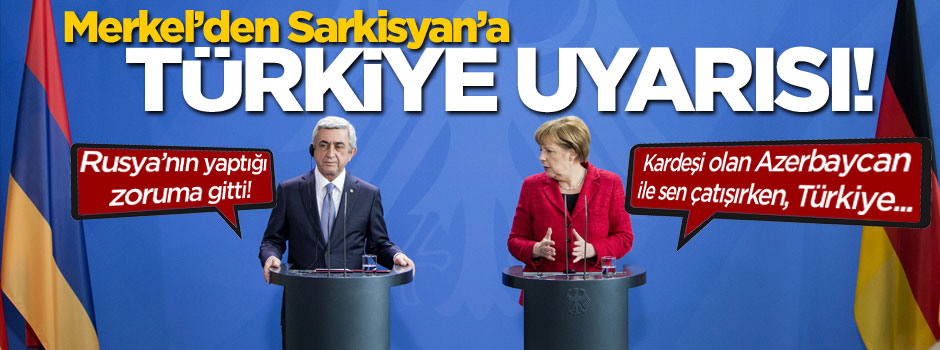 Merkel-Sarkisyan ortak basın toplantısı