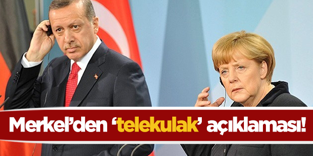 Merkel 'telekulak' sorusunu cevaplayamadı