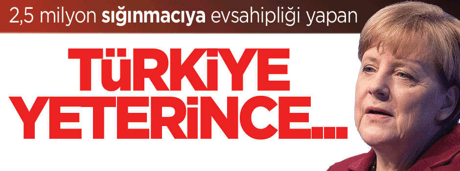 Merkel'den Türkiye açıklaması