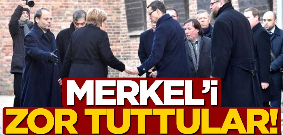 Merkel'i zor tuttular!