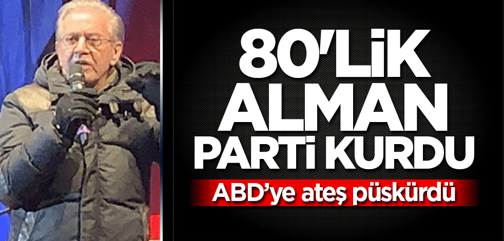 Merkel’in partisinden ayrılan 80'lik Alman parti kurdu