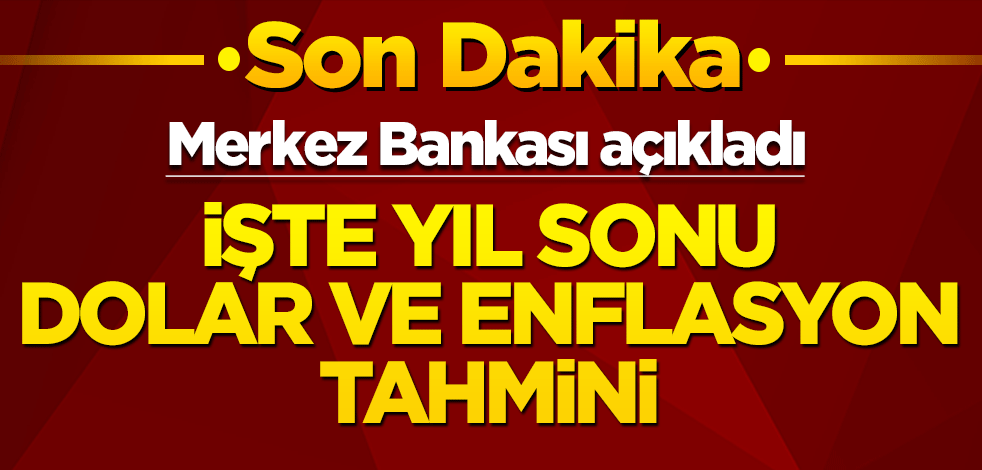 Merkez Bankası açıkladı: İşte yıl sonu dolar tahmini