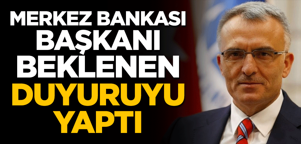 Merkez Bankası Başkanı Ağbal'dan flaş açıklama