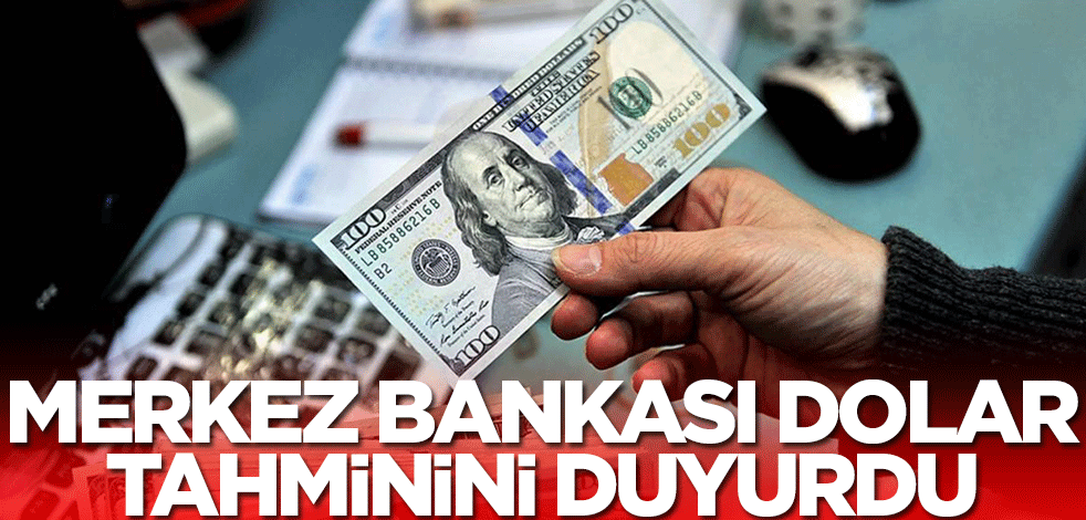 Merkez Bankası dolar tahminini duyurdu