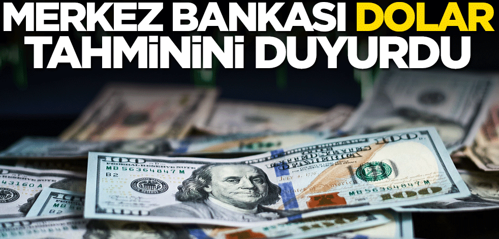 Merkez Bankası dolar tahminini duyurdu