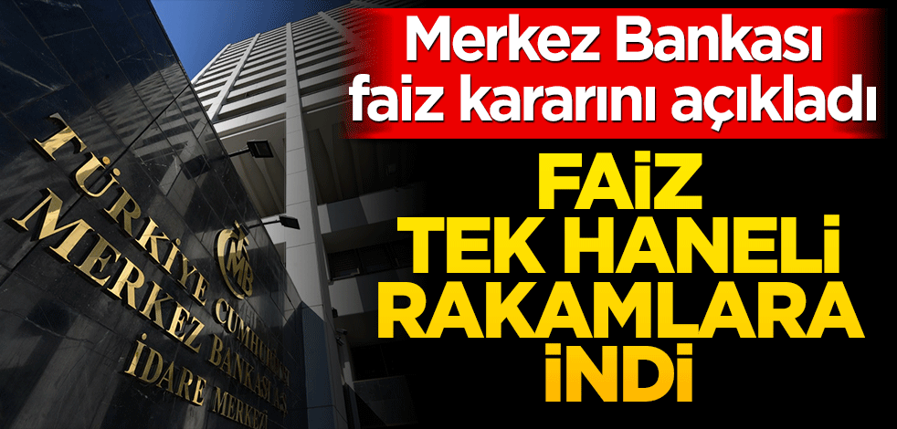Merkez Bankası faiz kararını açıkladı