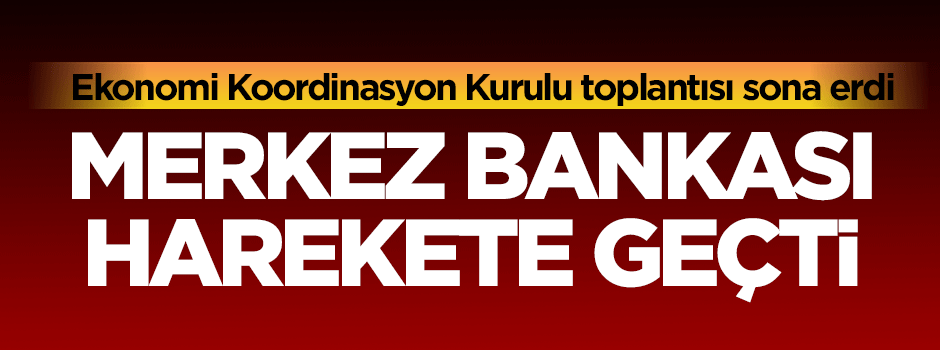 Merkez Bankası harekete geçti
