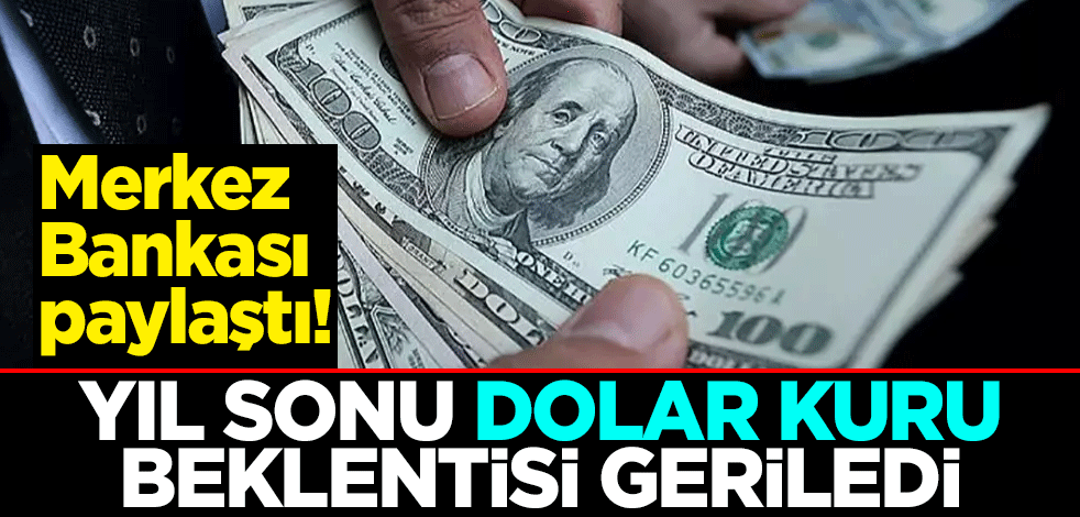 Merkez Bankası paylaştı! Yıl sonu dolar kuru beklentisi geriledi