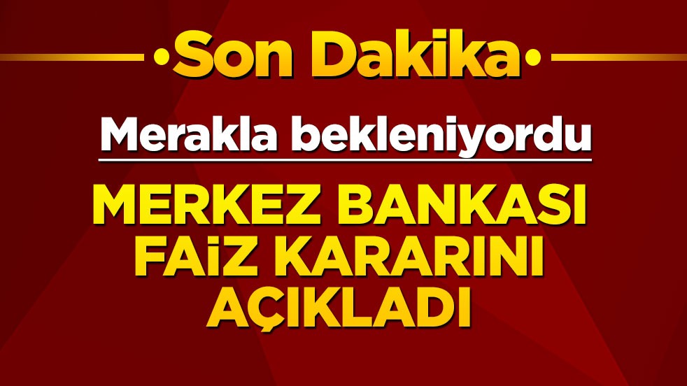 Merkez Bankası yılın ilk faiz kararını açıkladı