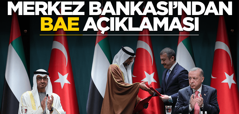 Merkez Bankası'ndan BAE açıklaması