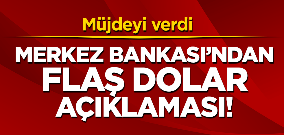 Merkez Bankası'ndan dolar açıklaması! Zamanla azalacak