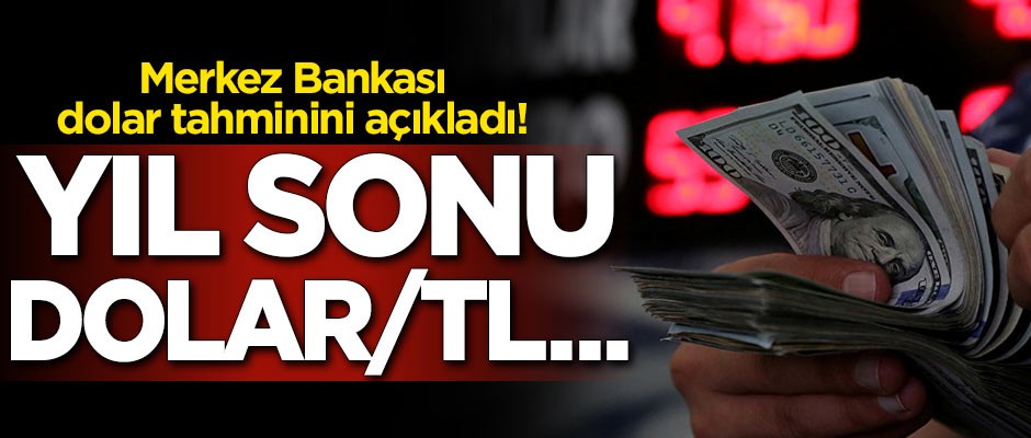Merkez Bankasından dolar tahmini! Yıl sonunda dolar...