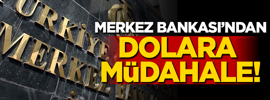 Merkez Bankası'ndan dolara müdahale