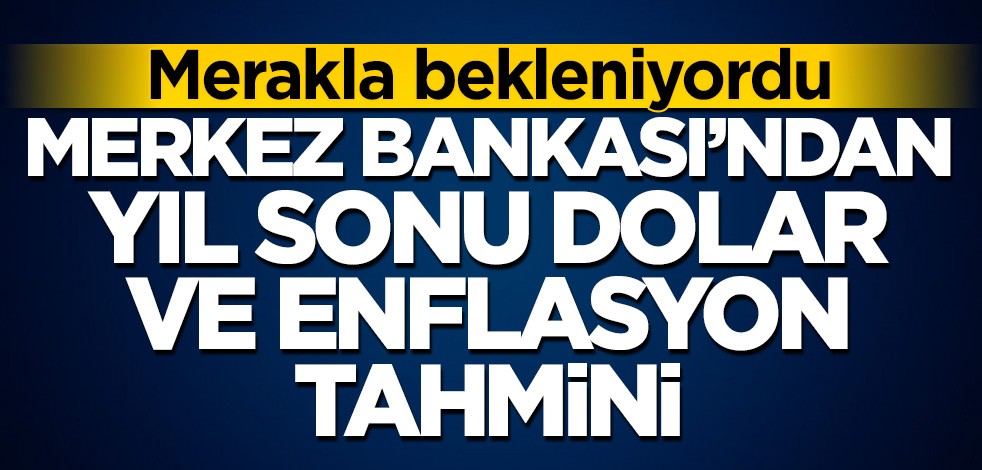Merkez Bankası'ndan enflasyon ve dolar tahmini