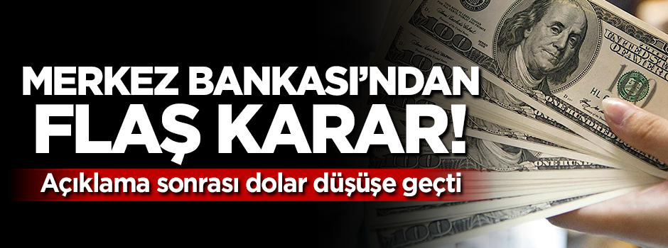 Merkez Bankası'ndan flaş açıklama