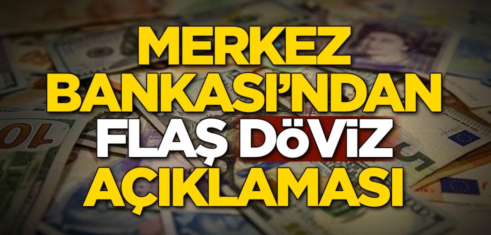 Merkez Bankası'ndan flaş döviz açıklaması