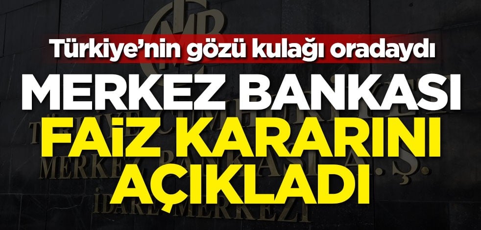 Merkez Bankası'ndan flaş faiz kararı!