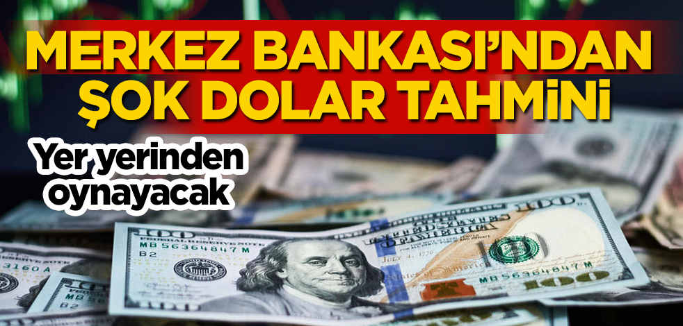 Merkez Bankası'ndan şok dolar tahmini! Yer yerinden oynayacak
