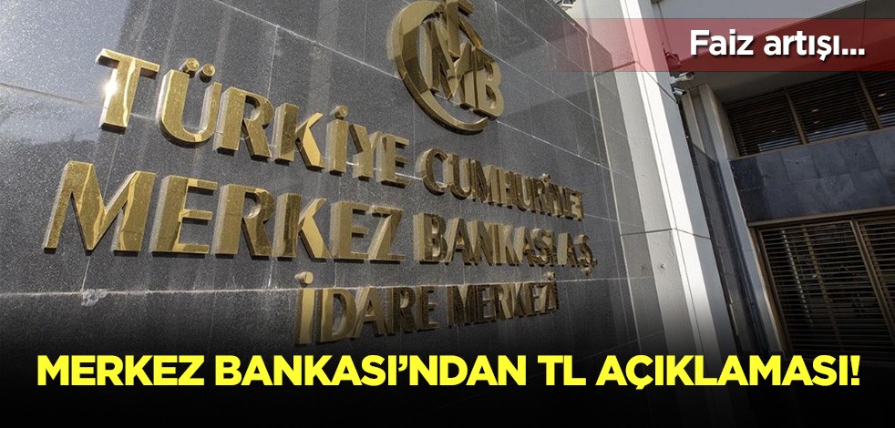 Merkez Bankası'ndan TL açıklaması