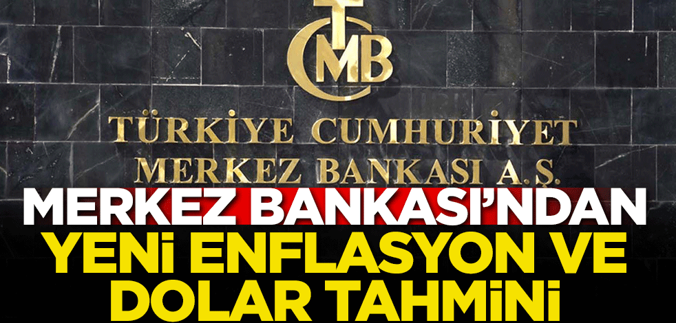 Merkez Bankası'ndan yeni dolar ve enflasyon tahmini