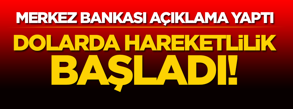 Merkez Bankası'nın enflasyon beklentisini açıklamasının ardından dolarda yükseliş