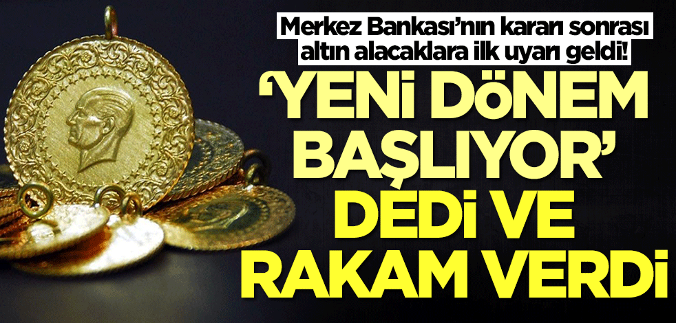 Merkez Bankası'nın faiz kararı sonrası altın alacaklar dikkat! Uzman isim rakam verdi