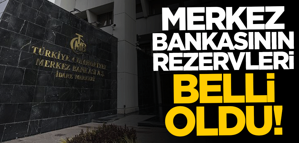 Merkez Bankası'nın rezervleri belli oldu