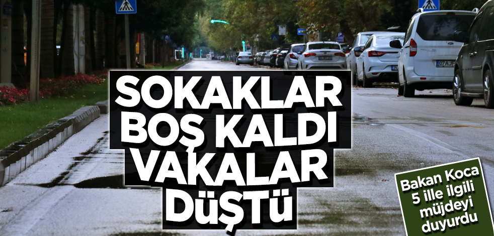 Mersin, Diyarbakır, Kocaeli, Antalya ve Trabzon'da vaka sayısı düşüşe geçti