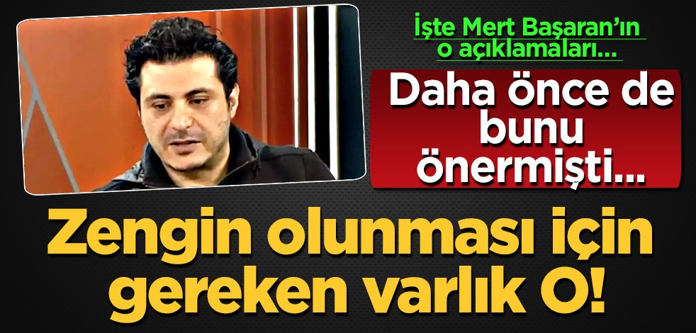 Mert Başaran önce sordu, sonra yanıtladı: Vatandaşı zengin edecek yatırımı açıkladı! En büyük farkı açıkladı!
