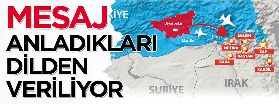 Mesaj anladıkları dilden veriliyor