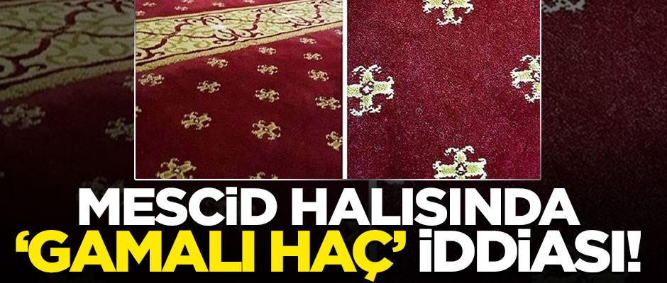 Mescid halısındaki 'gamalı haç' deseni tepki çekti