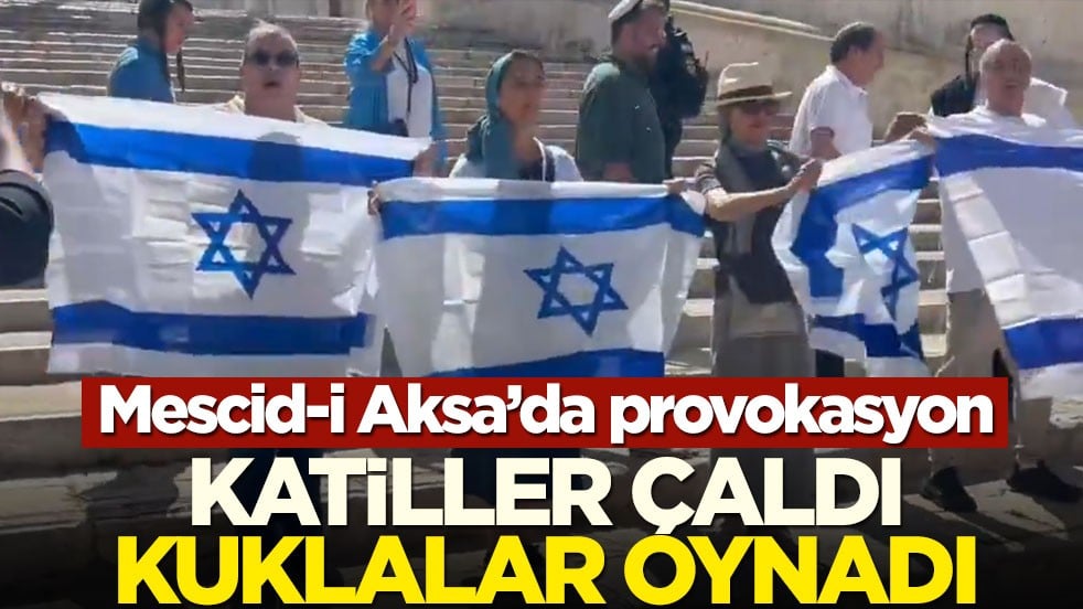 Mescid-i Aksa’da provokasyon! Katiller çaldı kuklalar oynadı