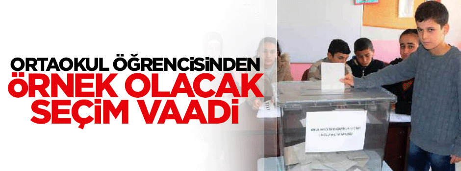 Mescid sözü veren öğrenci seçimi kazandı