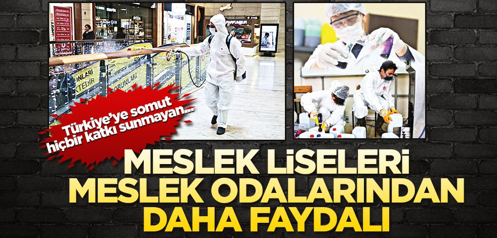 Meslek liseleri, meslek odalarından daha faydalı