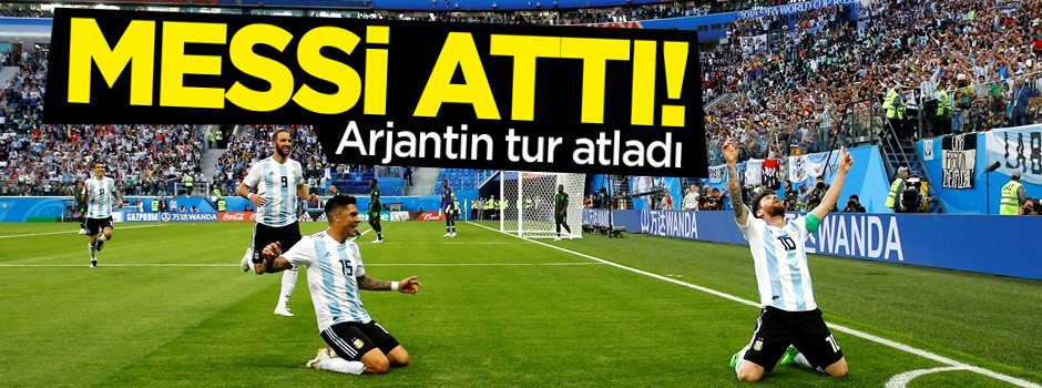Messi attı, Arjantin tur atladı! 2-1