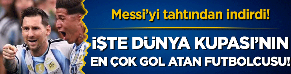 Messi'yi tahtından indirdi: İşte Dünya Kupası'nın en çok gol atan futbolcusu! 