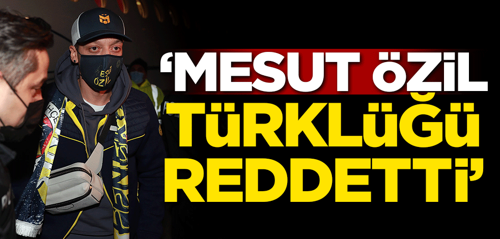 'Mesut Özil Türklüğü reddetti'