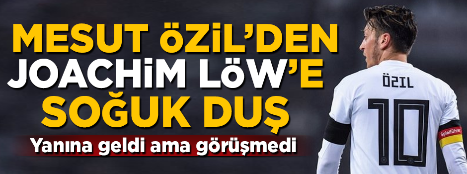 Mesut Özil'den Löw'e tokat gibi hareket! Görüşmedi