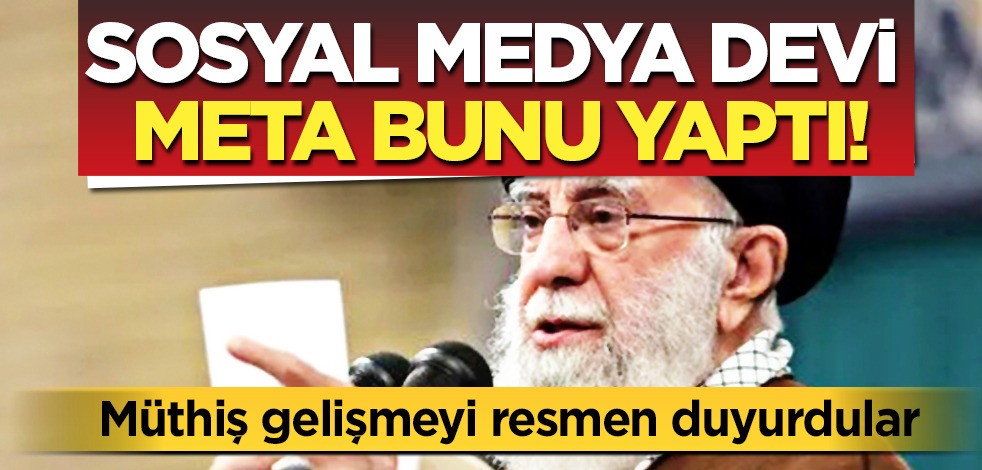 Meta, İran'ın dini lideri Hamaney'in sosyal medya hesaplarını kapattı! Kuruluşlar çok büyük bir tehlike altında