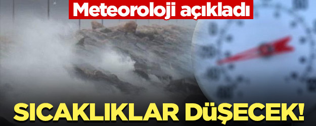 Meteoroloji açıkladı: Sıcaklıklar düşecek