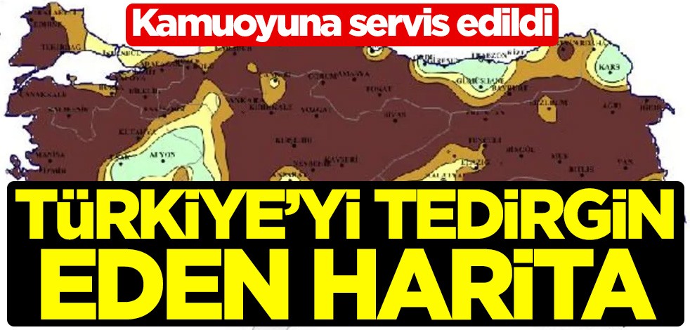 Meteoroloji Genel Müdürlüğü paylaştı! Türkiye’yi tedirgin eden harita