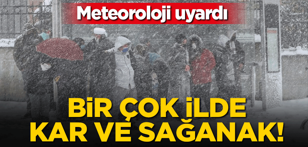 Meteoroloji haritayla birlikte duyurdu! Birçok ilde günlerce sağanak yağış ve kar yağışı var