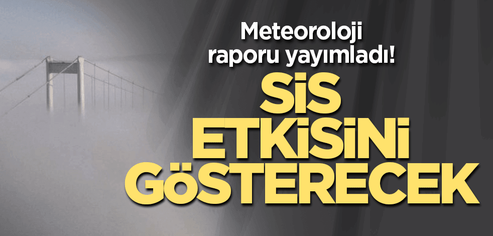 Meteoroloji raporu yayımladı! Sis etkisini gösterecek