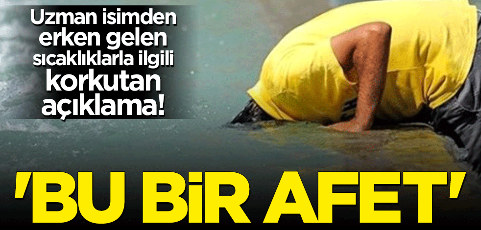 Meteoroloji uzmanından 2 ay erken gelen sıcaklıklarla ilgili korkutan açıklama: Bu bir afet