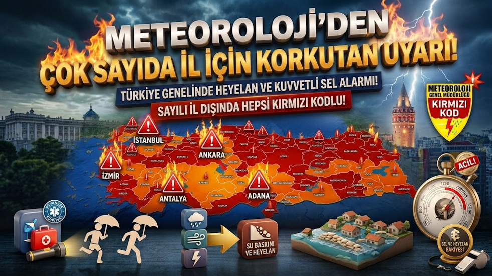 Meteoroloji'den çok sayıda il için korkutan uyarı!