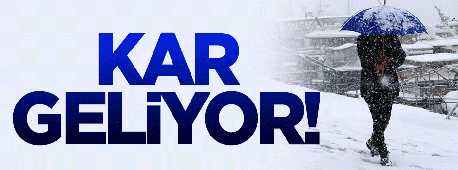 Meteoroloji'den kar uyarısı!