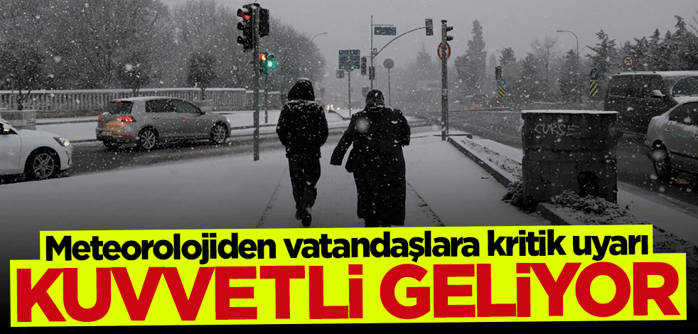 Meteorolojiden "kuvvetli kar" uyarısı