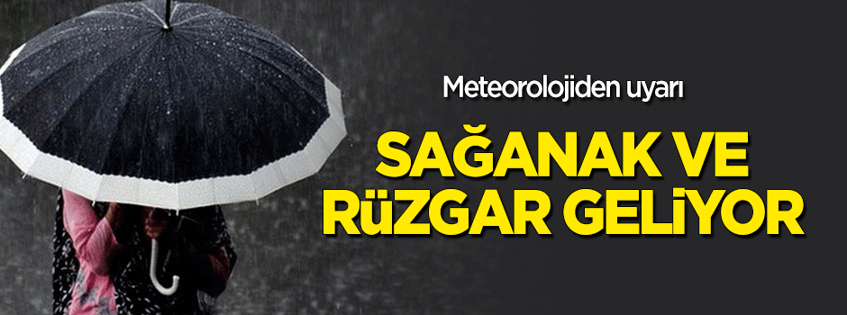 Meteorolojiden 'sağanak yağış' uyarısı! "Dikkatli olun"